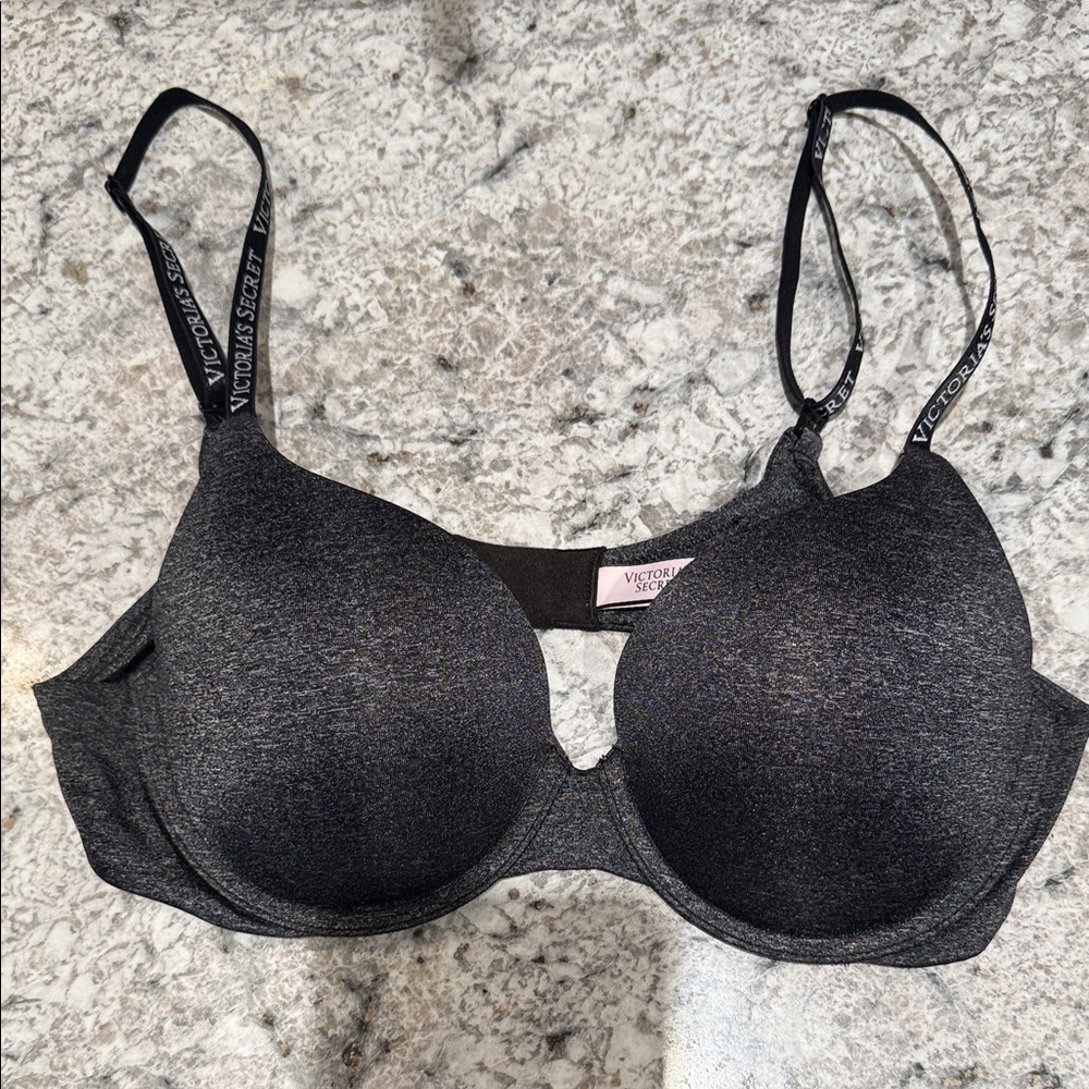 Victoria's Secret Dark Gray T-Shirt push-up Bra